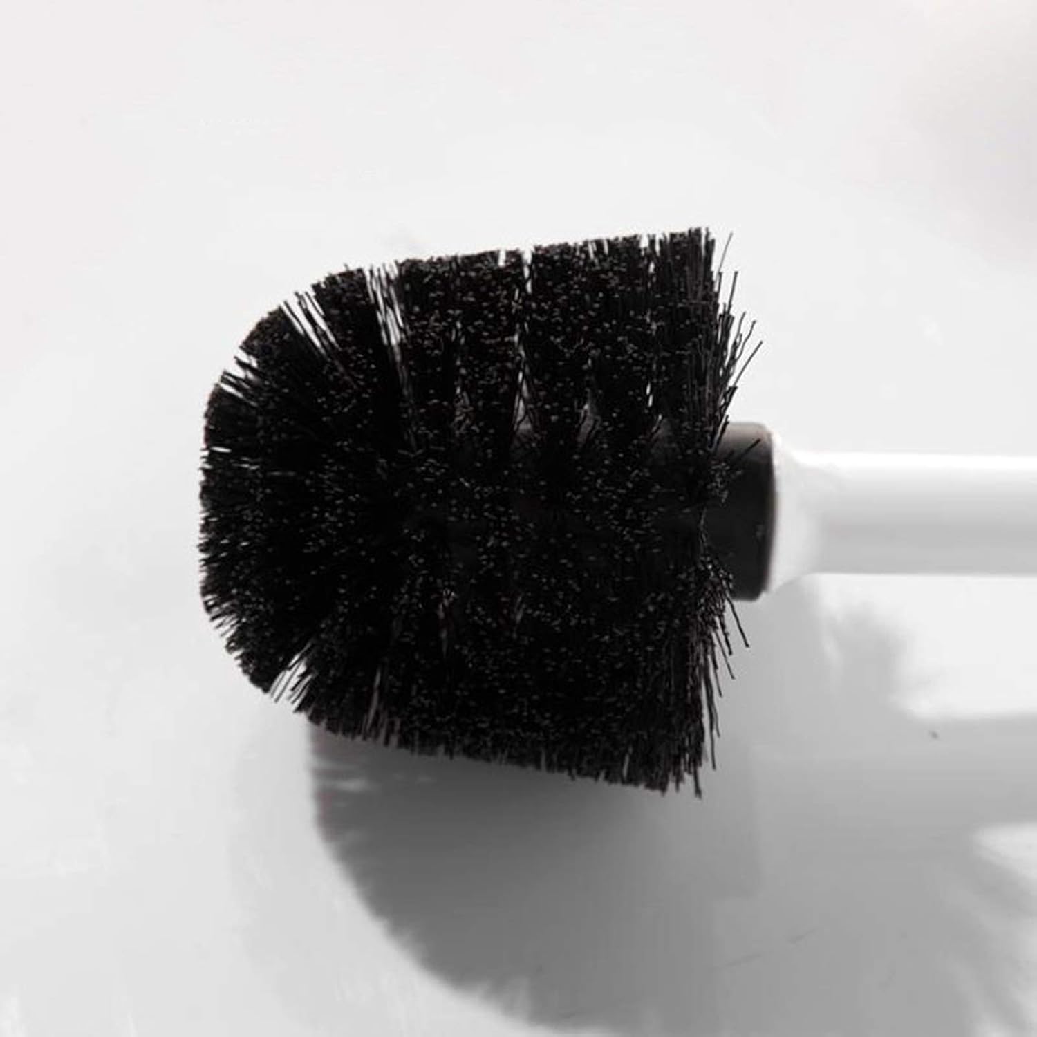 Dual-Purpose Toilet Brush with Holder Soft Bristles Wall Floor Mount