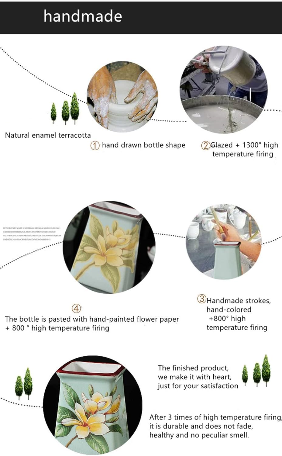 SAFWE Liquid Soap Dispenser with Ice Crack Ceramics and Antique Gold Pump