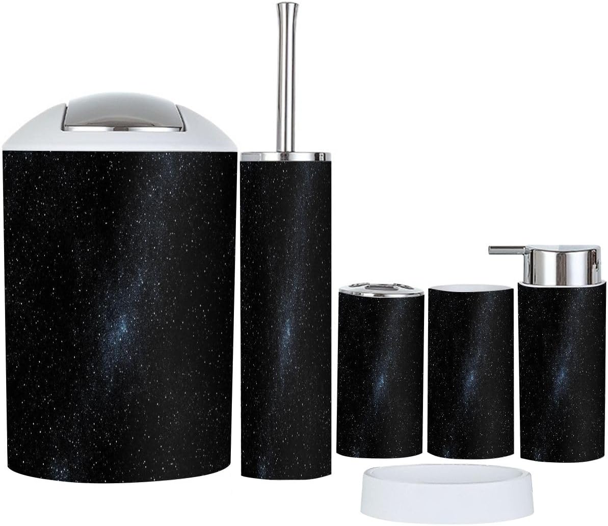 Boho Star Field Bathroom Accessory Set 6 Piece 1