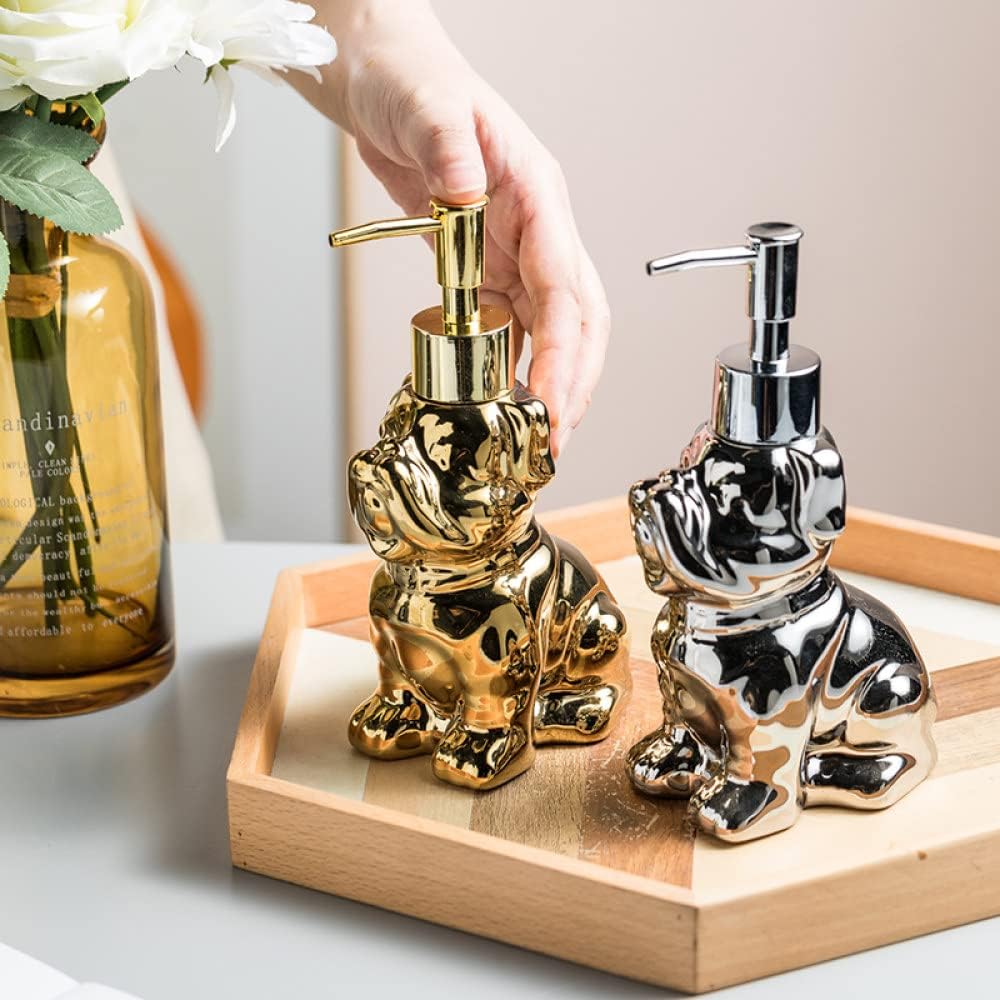 Cute Shar-Pei Dog Ceramic Soap Dispenser for Kids