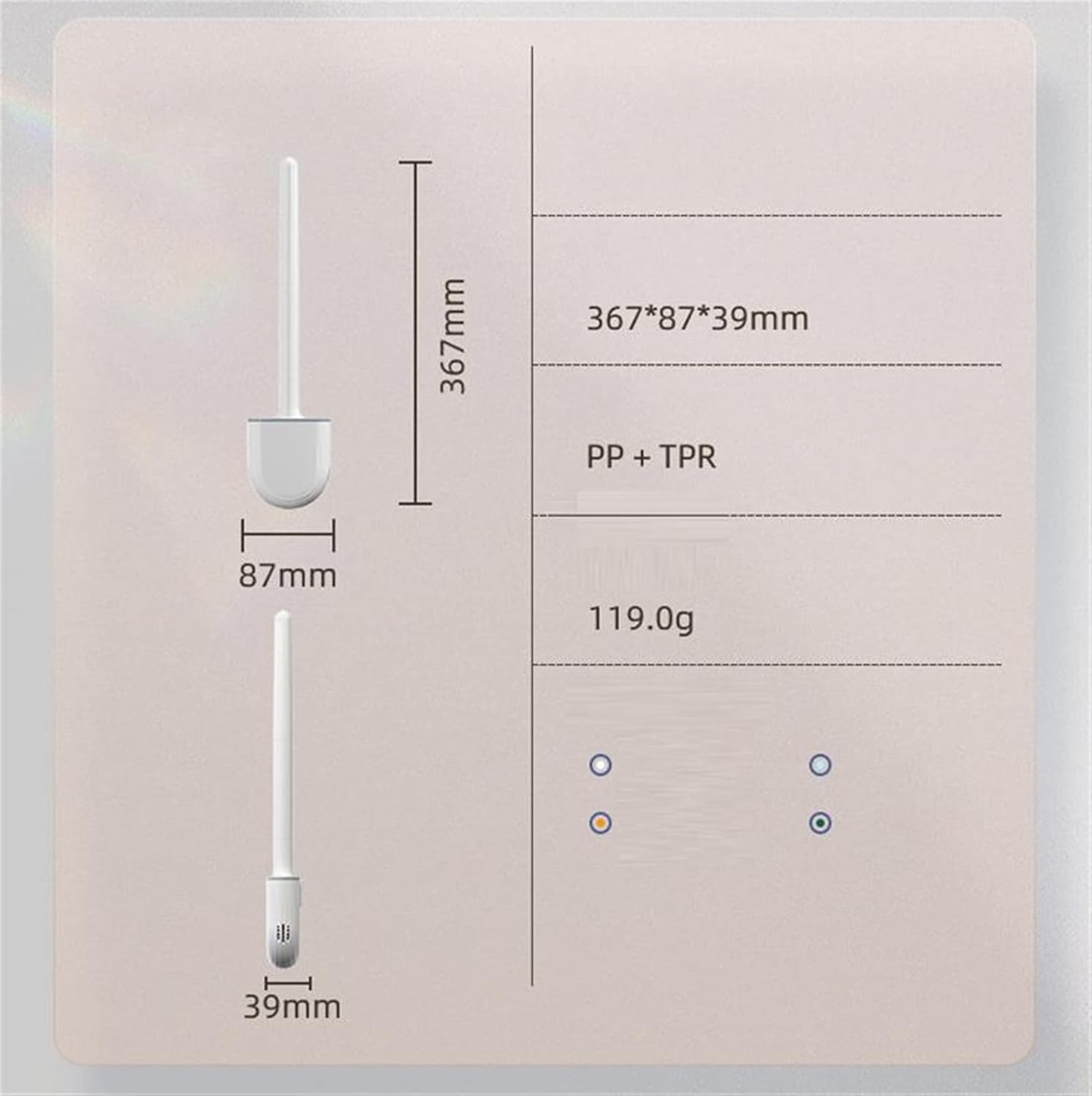 Wall-Mounted Toilet Brush and Holder Set with Plunger