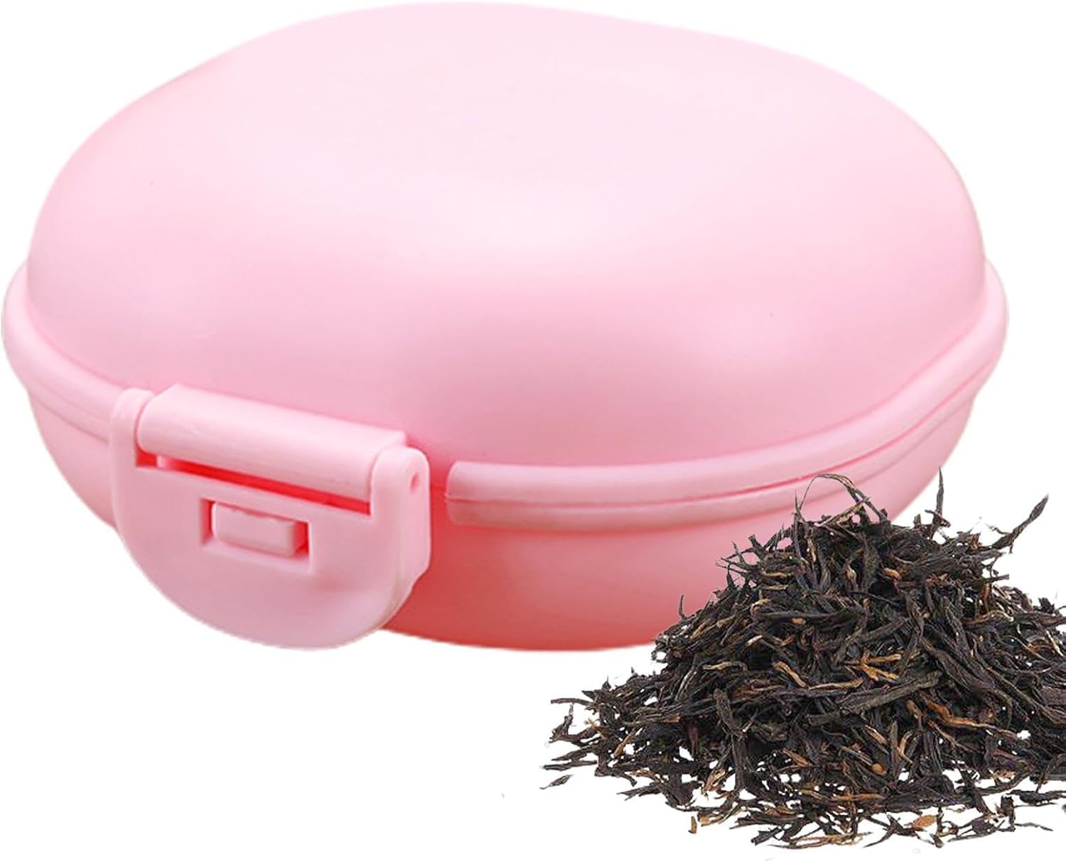 Pink Travel Soap Container - Waterproof Shampoo Bar Holder