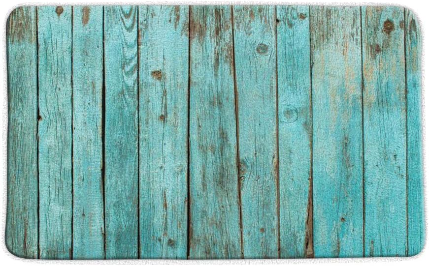 BOYIAN 16x24 Inch Rustic Wooden Bath Mat Non Slip