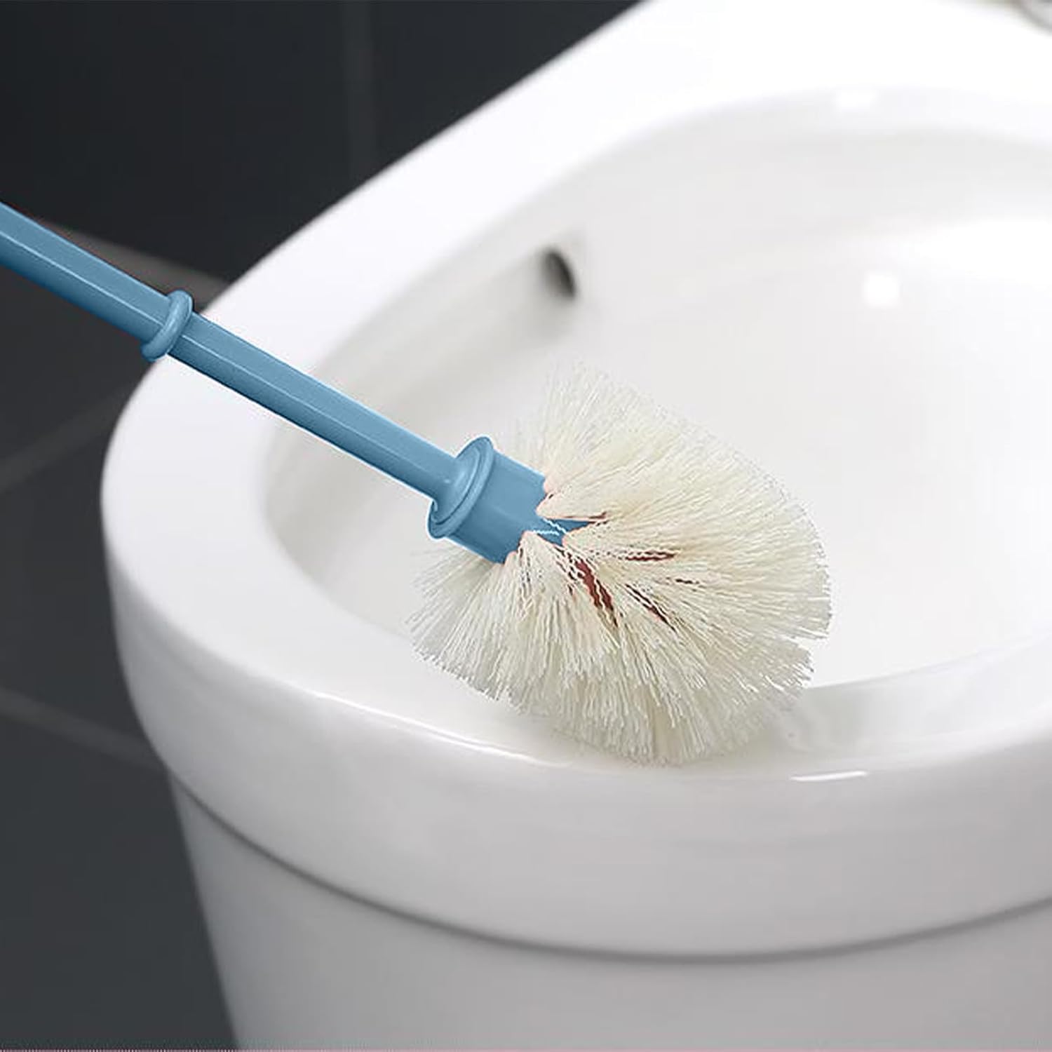 Toilet Bowl Brush Holder with Toilet Brush and Base