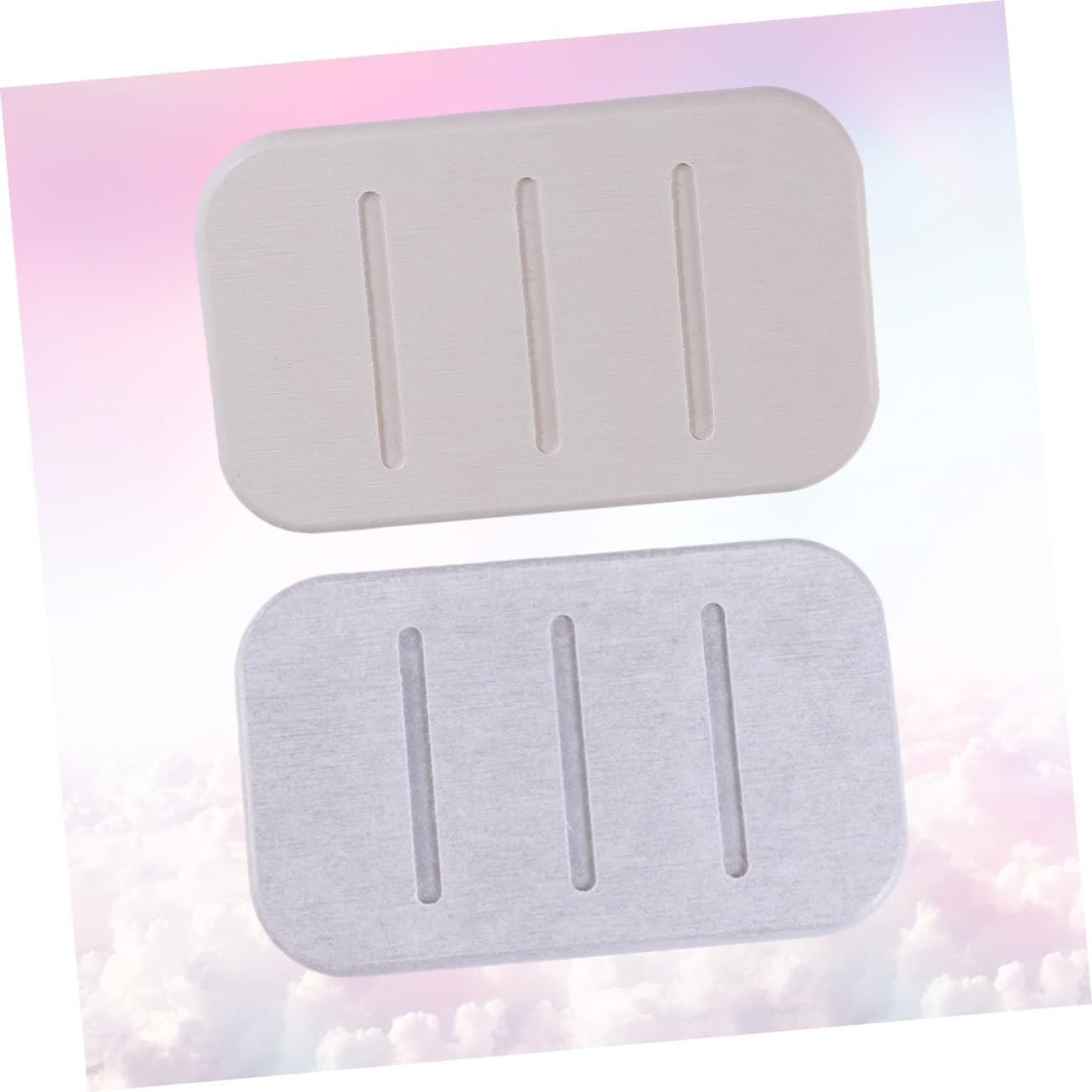 HOLIDYOYO Soap Pad Set Non-Slip Quick Dry Suction Bath Dish