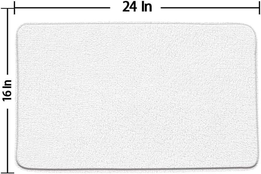 DSMEUE Rustic Cabin Bath Mat 16x24 Inch