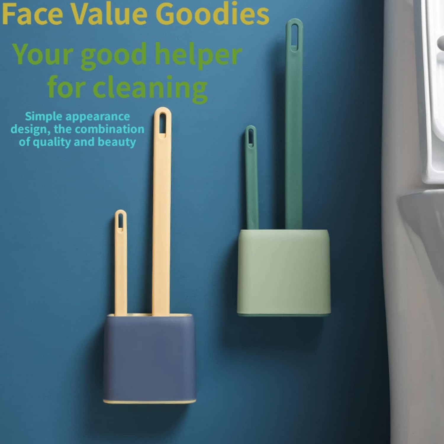 OVUTID Toilet Brush with Ventilated Stand Base