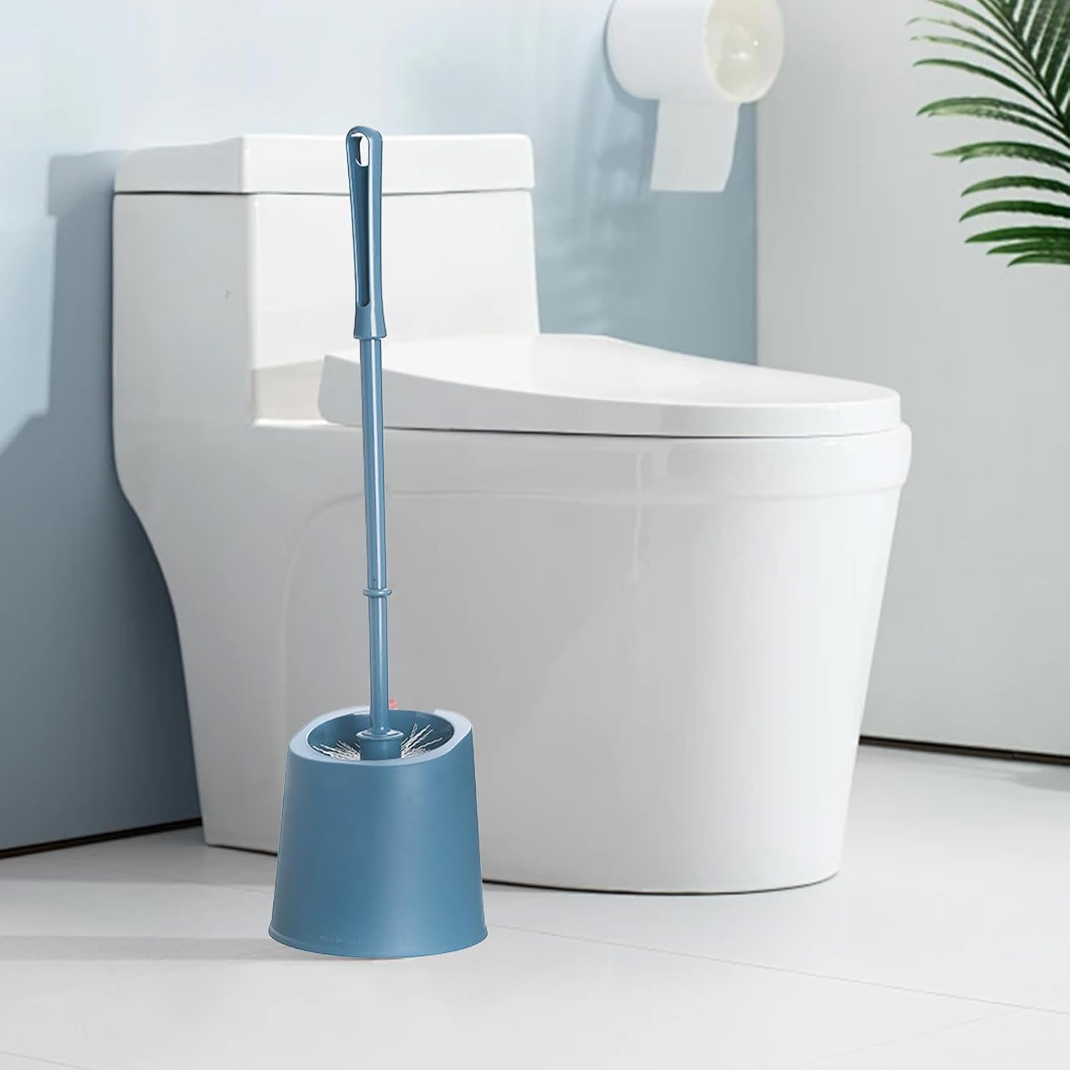 Toilet Bowl Brush Holder with Toilet Brush and Base