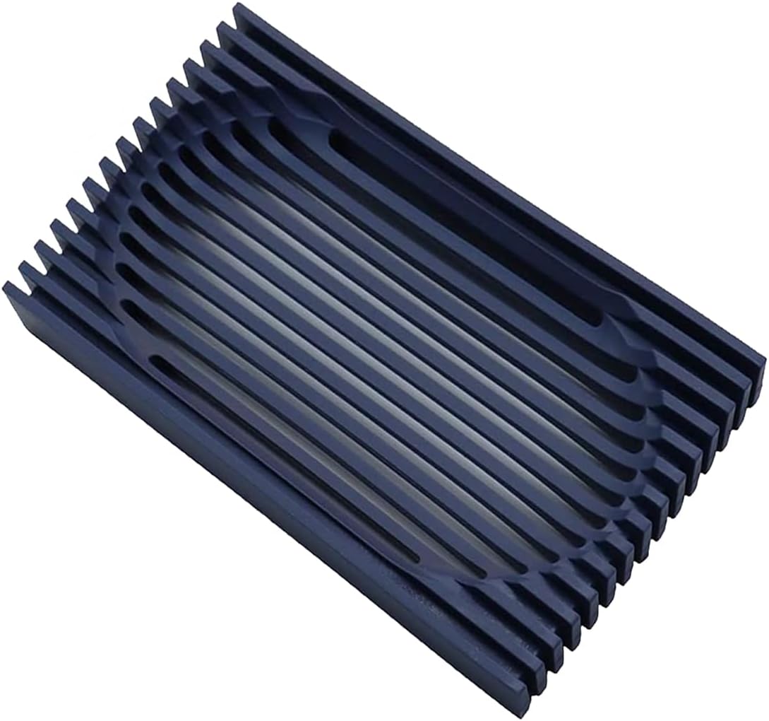 EastyGold Silicone Soap Tray with Non-Slip Drainage