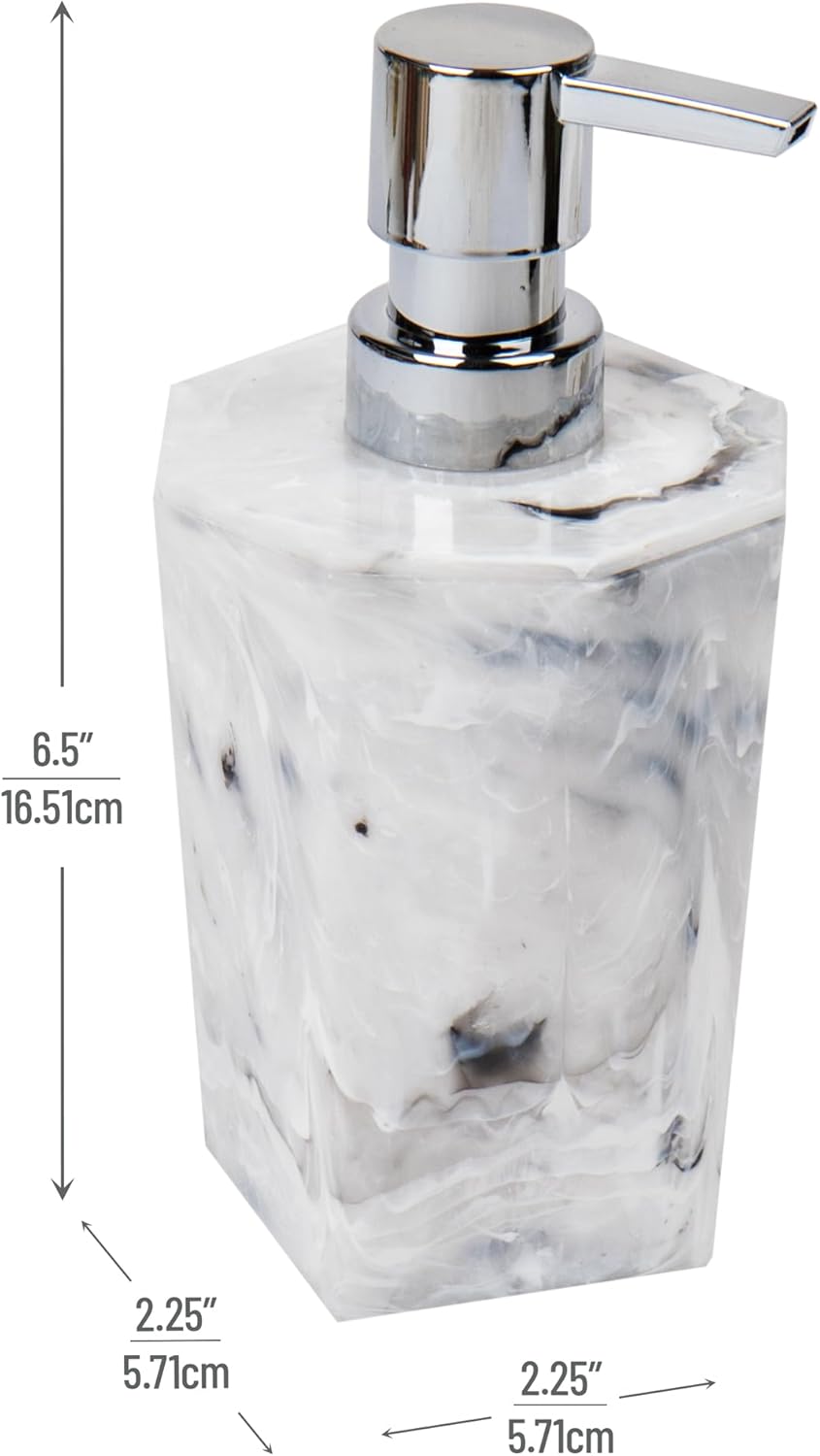 White Marble Soap Dish with Drainage Ridges