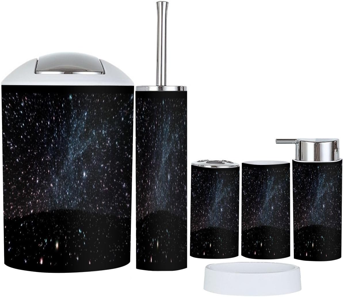 TRANQDEHOM 6-Piece Bathroom Accessory Set