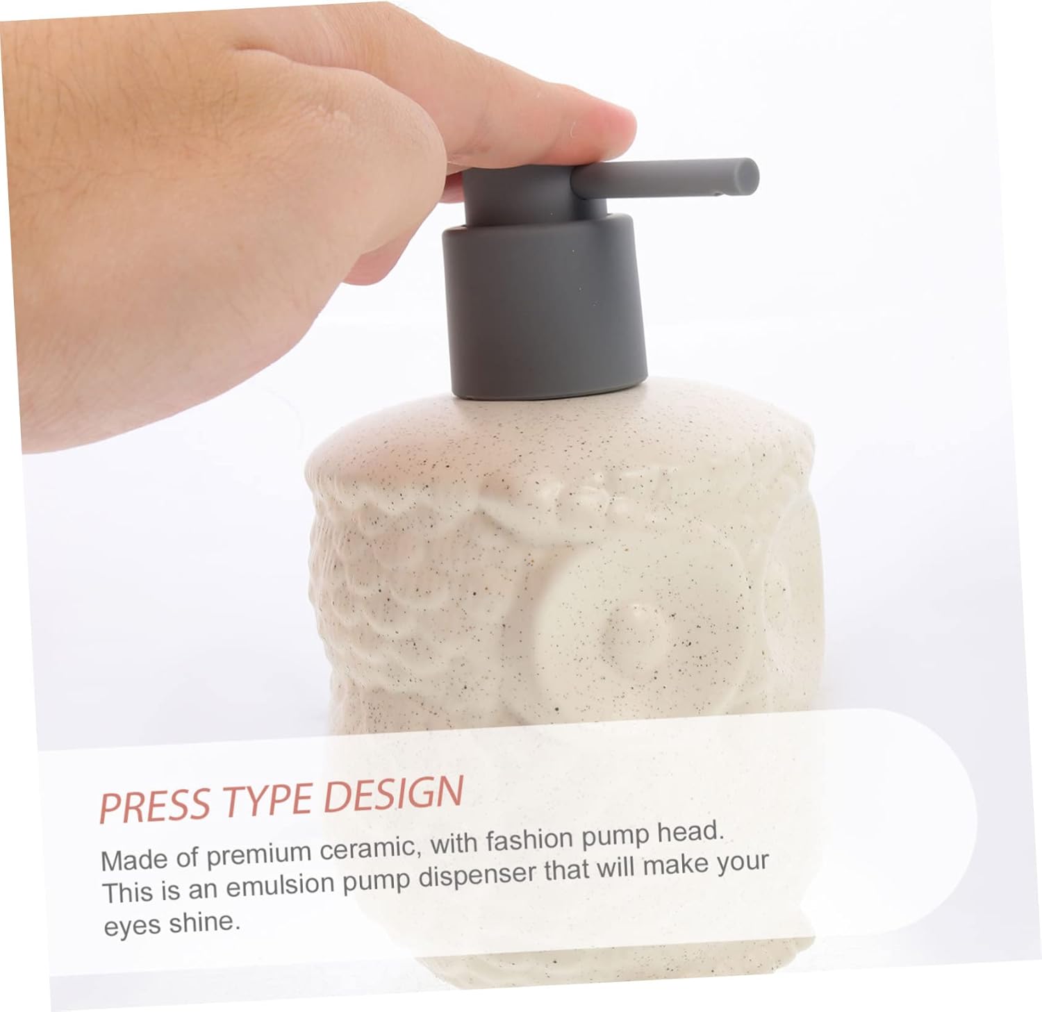 Owl Shape Ceramic Lotion Dispenser Pump Set