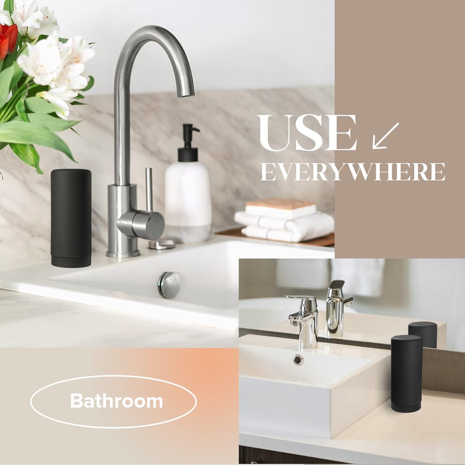 Elm Ridge Essentials 2PCS Silicone Soap Dispenser for Kitchen Sink 1