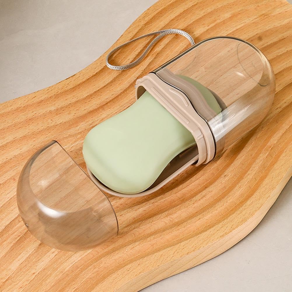 Travel Soap Case with Leakproof Lid and Shampoo Bar Holder