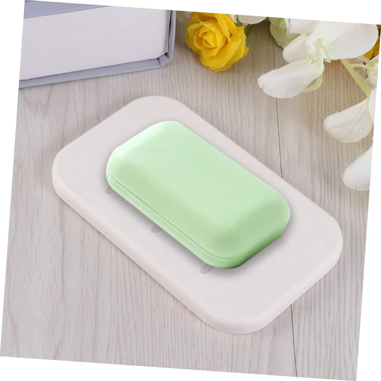 HOLIDYOYO Soap Pad Set Non-Slip Quick Dry Suction Bath Dish
