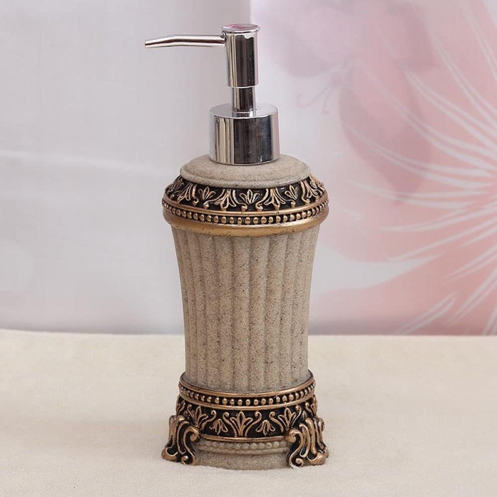 Refillable Liquid Soap Dispenser with Gold Pump