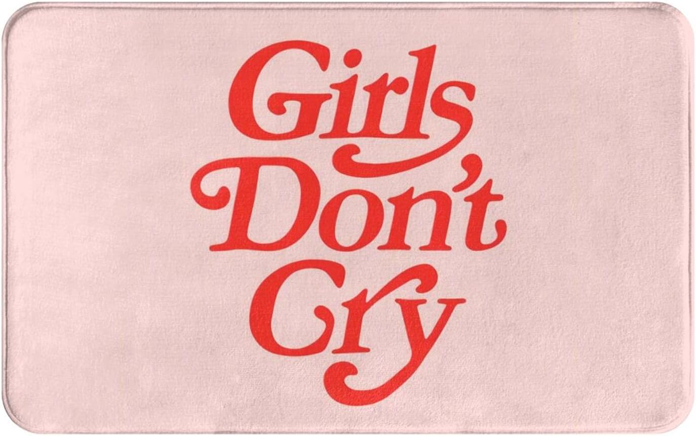 Annalice Girls Dont Cry Bath Mat Black Velvet 195x315 Inch