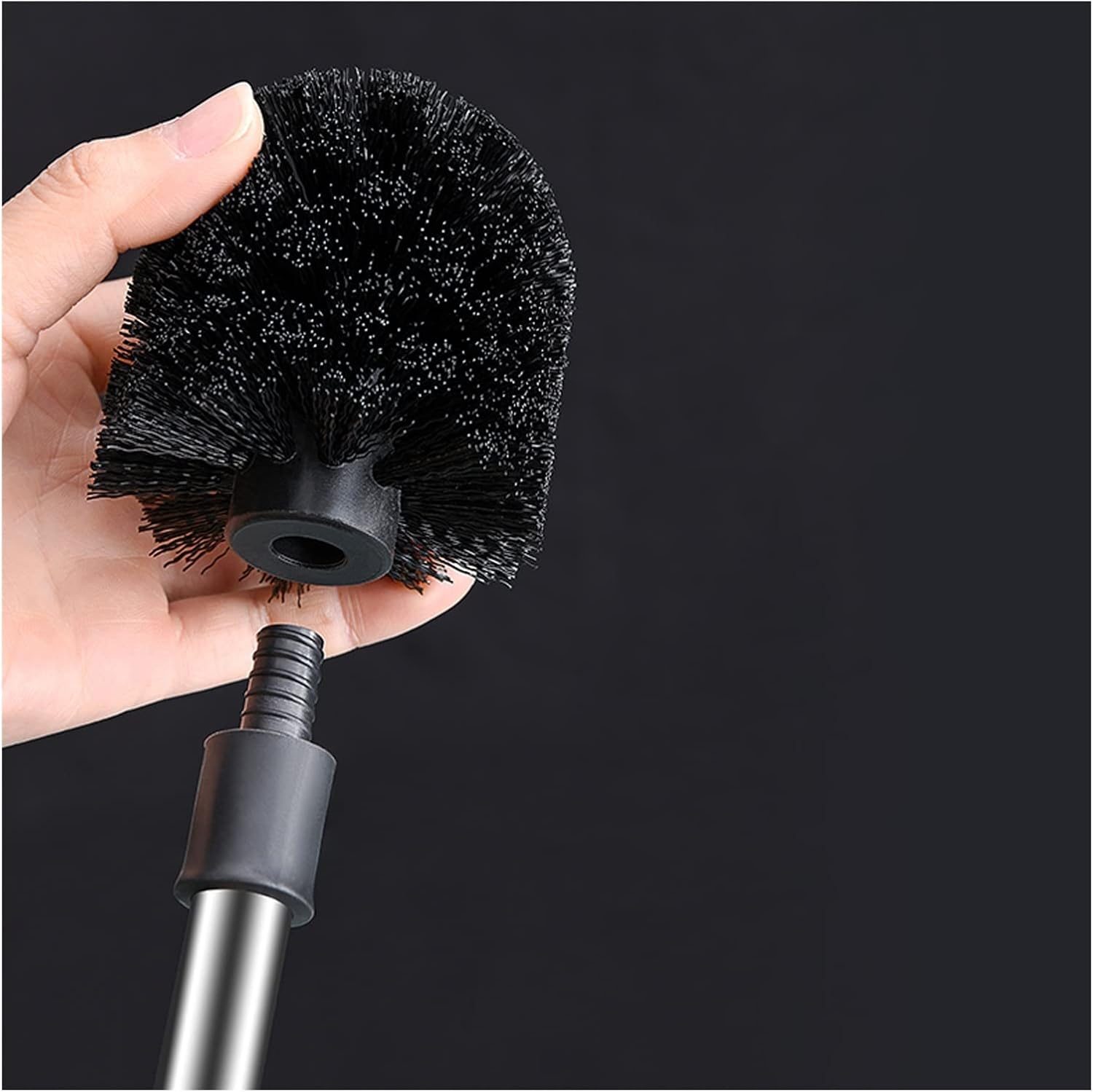 HASMI Wall-Mounted Toilet Brush with Long Handle
