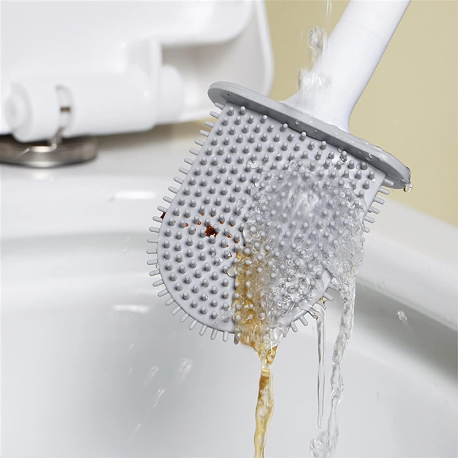 Wall-Mounted Toilet Brush and Holder Set with Plunger