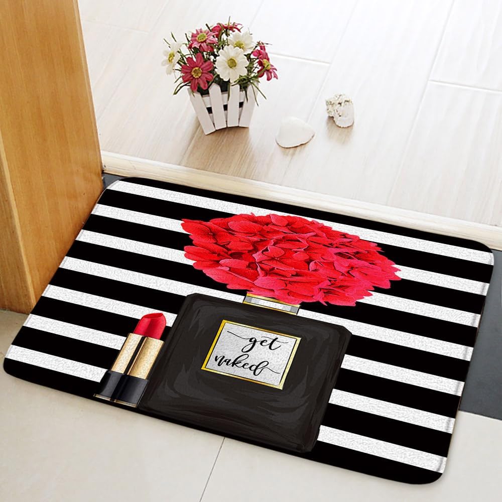 Memory Foam Soft Bathroom Mat with Friction Design