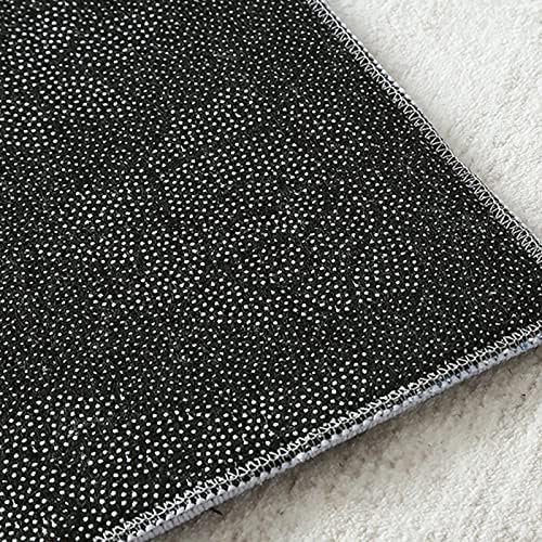 Cute Daisy Bath Mat Rug - Non Slip Absorbent Washable Blue