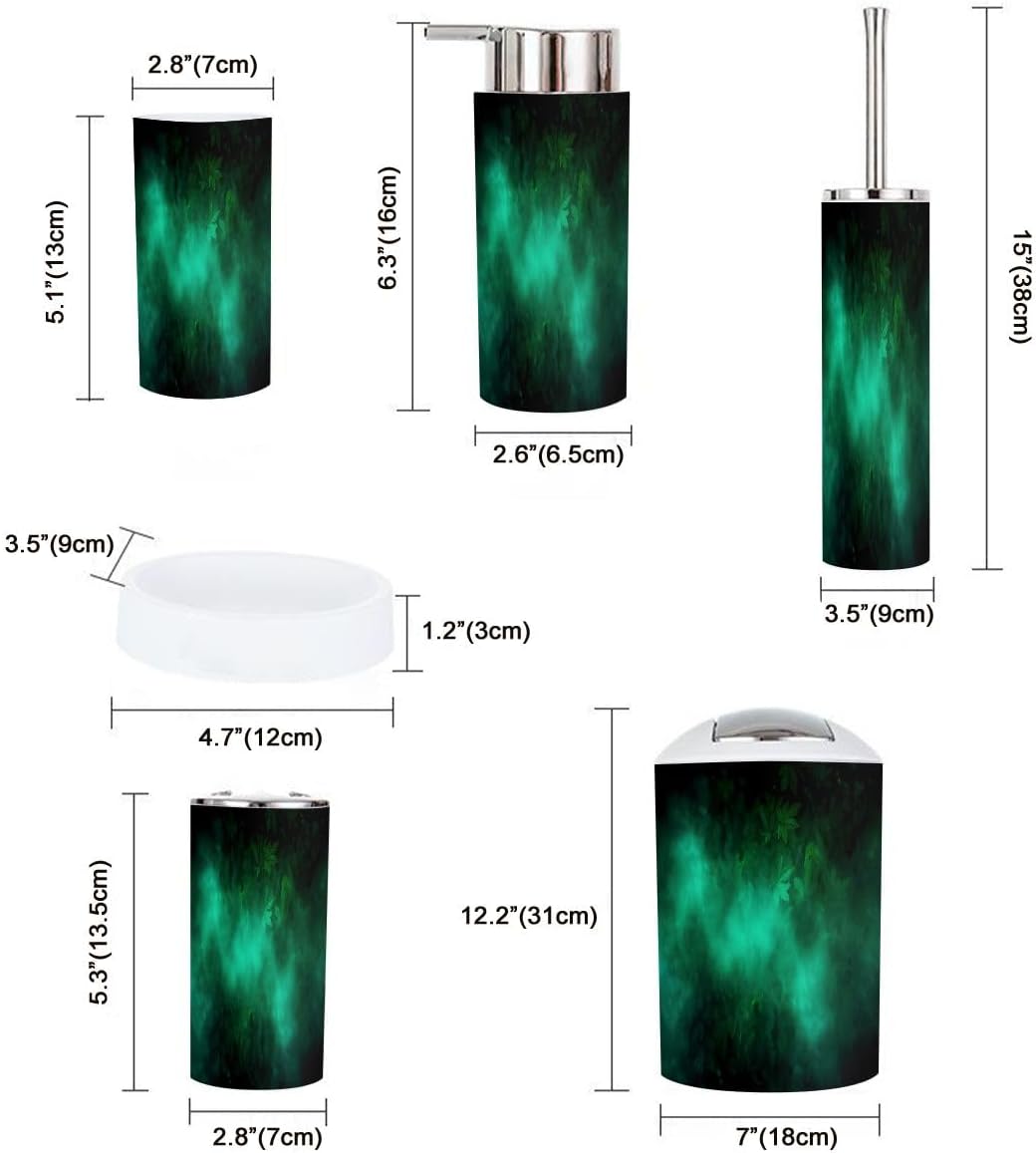 TRANQDEHOM 6-Piece Bathroom Accessory Set 1