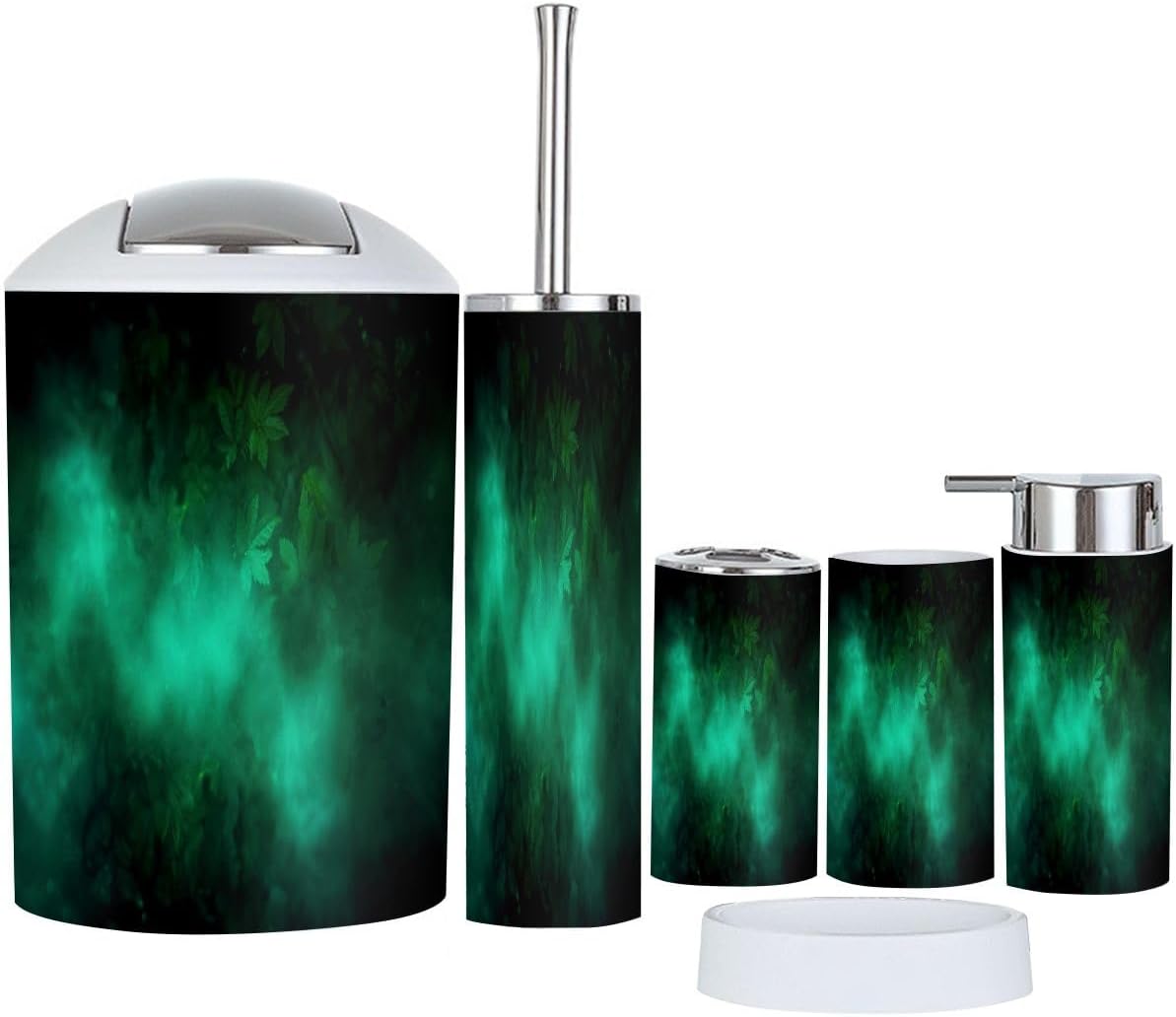 TRANQDEHOM 6-Piece Bathroom Accessory Set 1