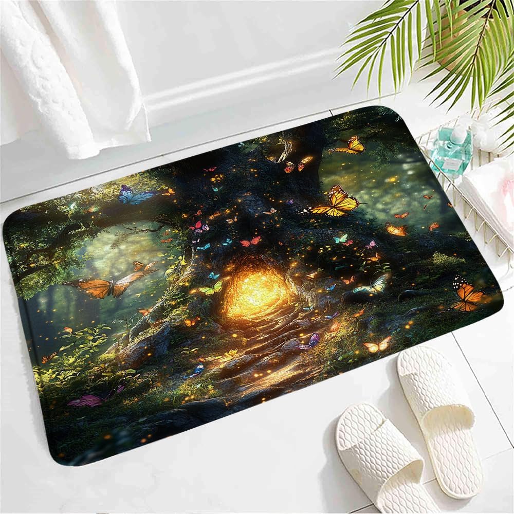 Enchanted Forest Bath Mat - Non-Slip Waterproof
