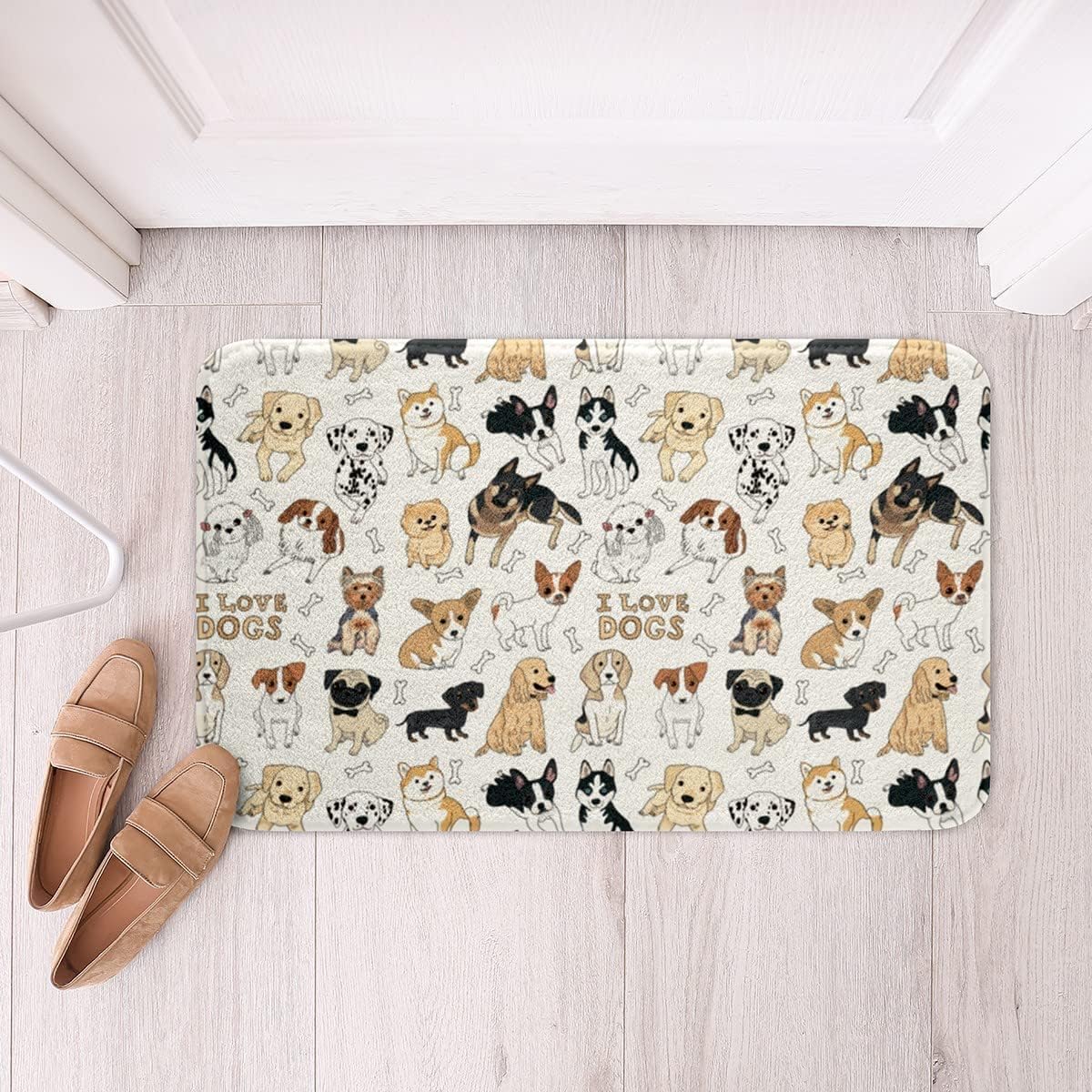 Kawaii Animal Bath Mat for Dogs Pugs Corgis Shiba