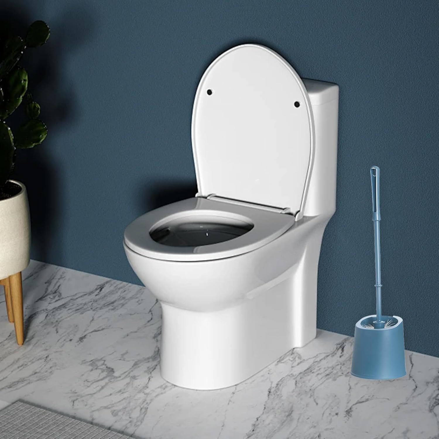 Toilet Bowl Brush Holder with Toilet Brush and Base