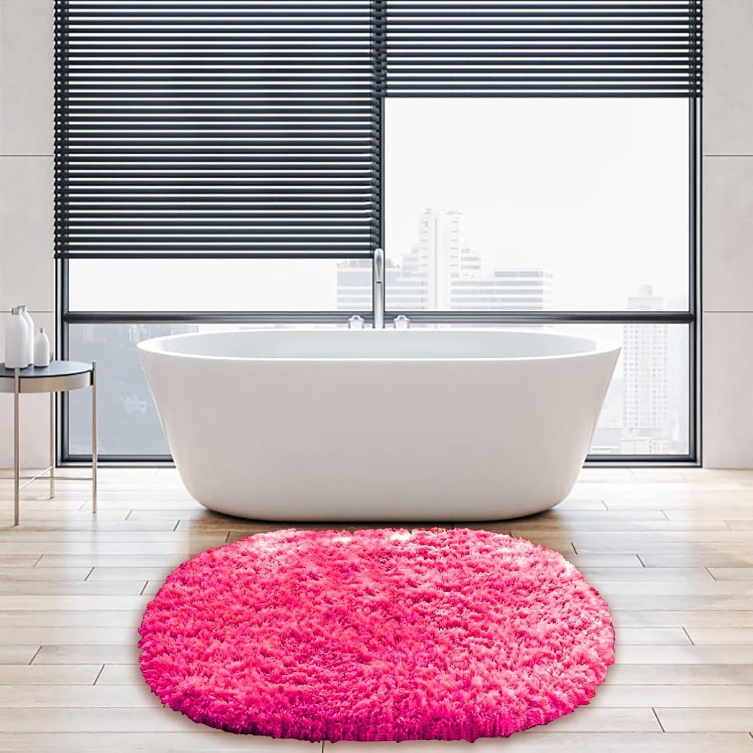 Gooddyiyukey 27 x 18 Non-Slip Plush Bath Rug Set
