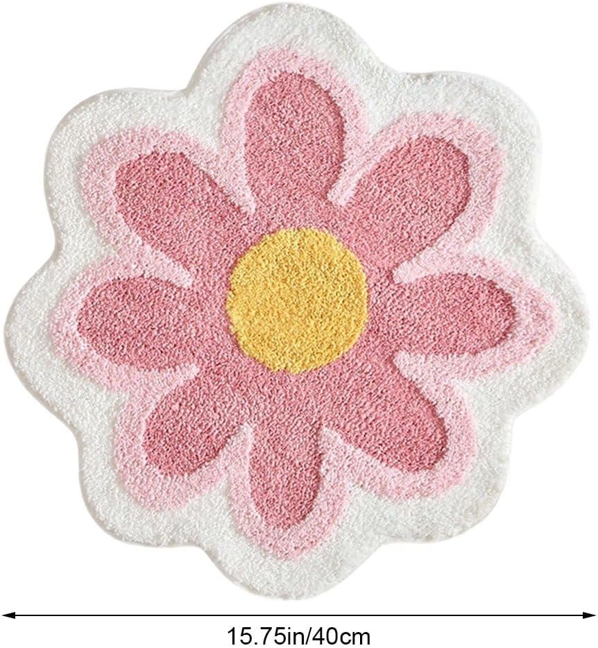 Cute Flower Design Bath Mat for Kids