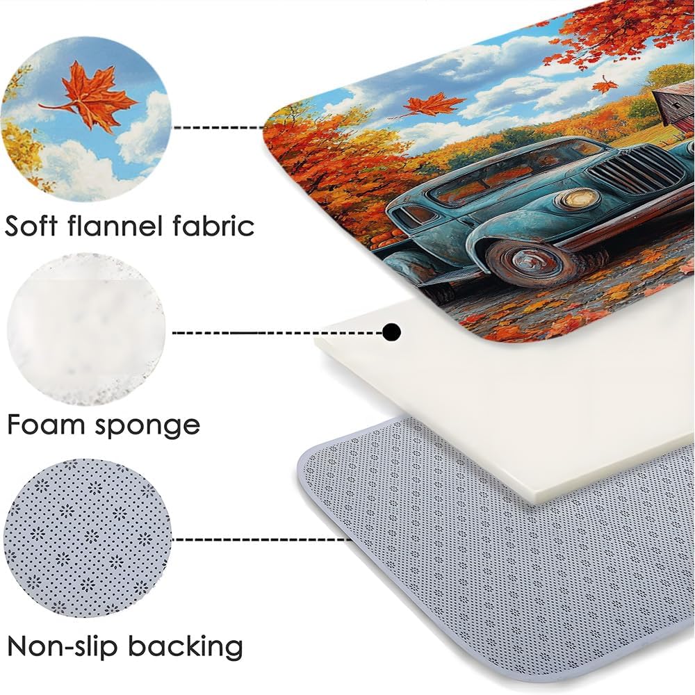 Fall Harvest Bath Mat with Non-Slip Design 1