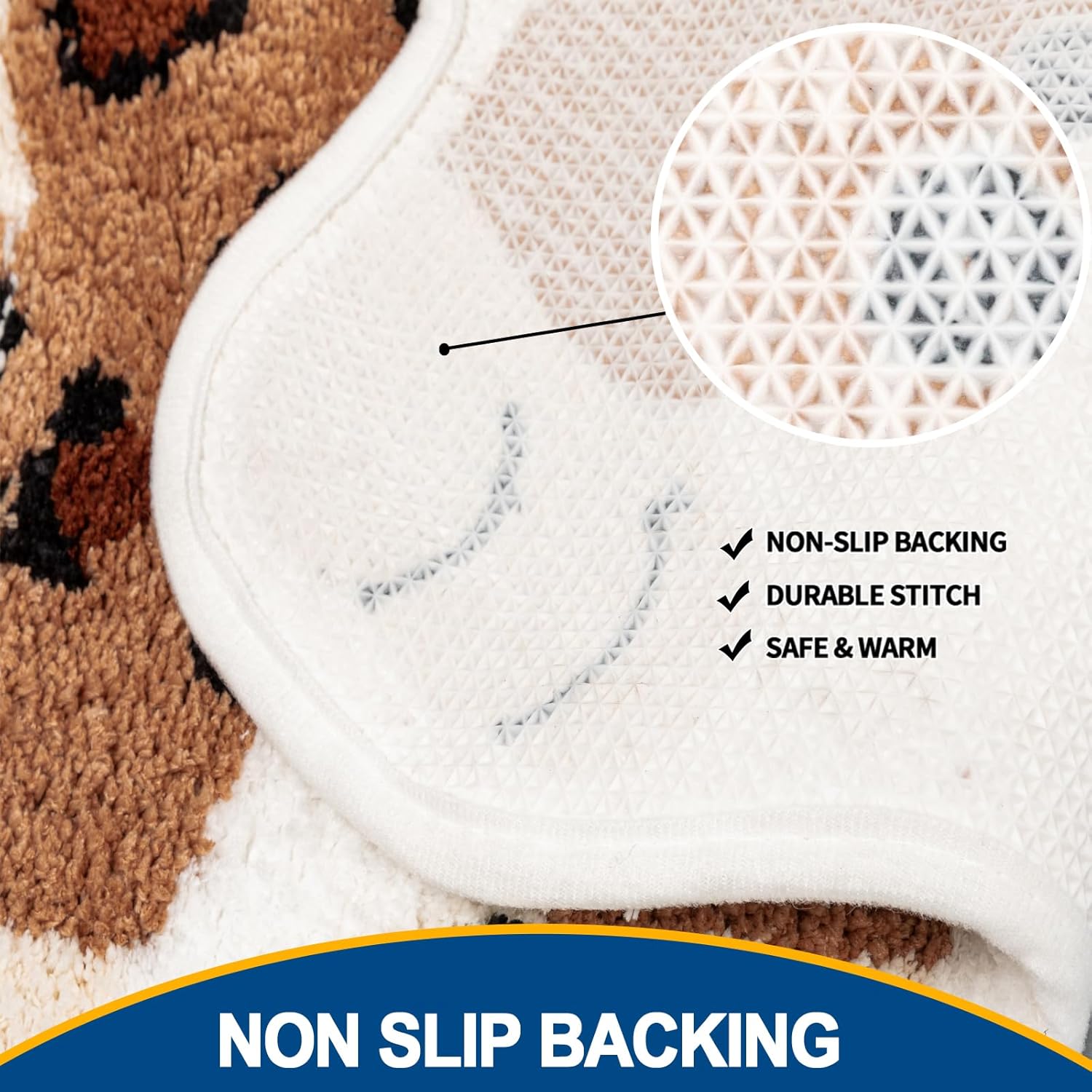 Seek4comfortable Cute Leopard Bath Rug 1