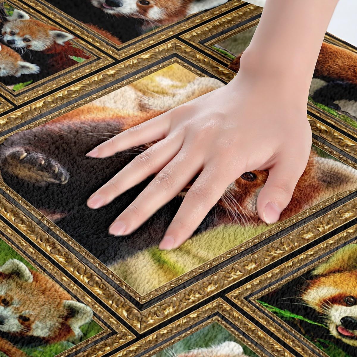 Feelyou Red Panda Bath Mat 16x24 Inch 1