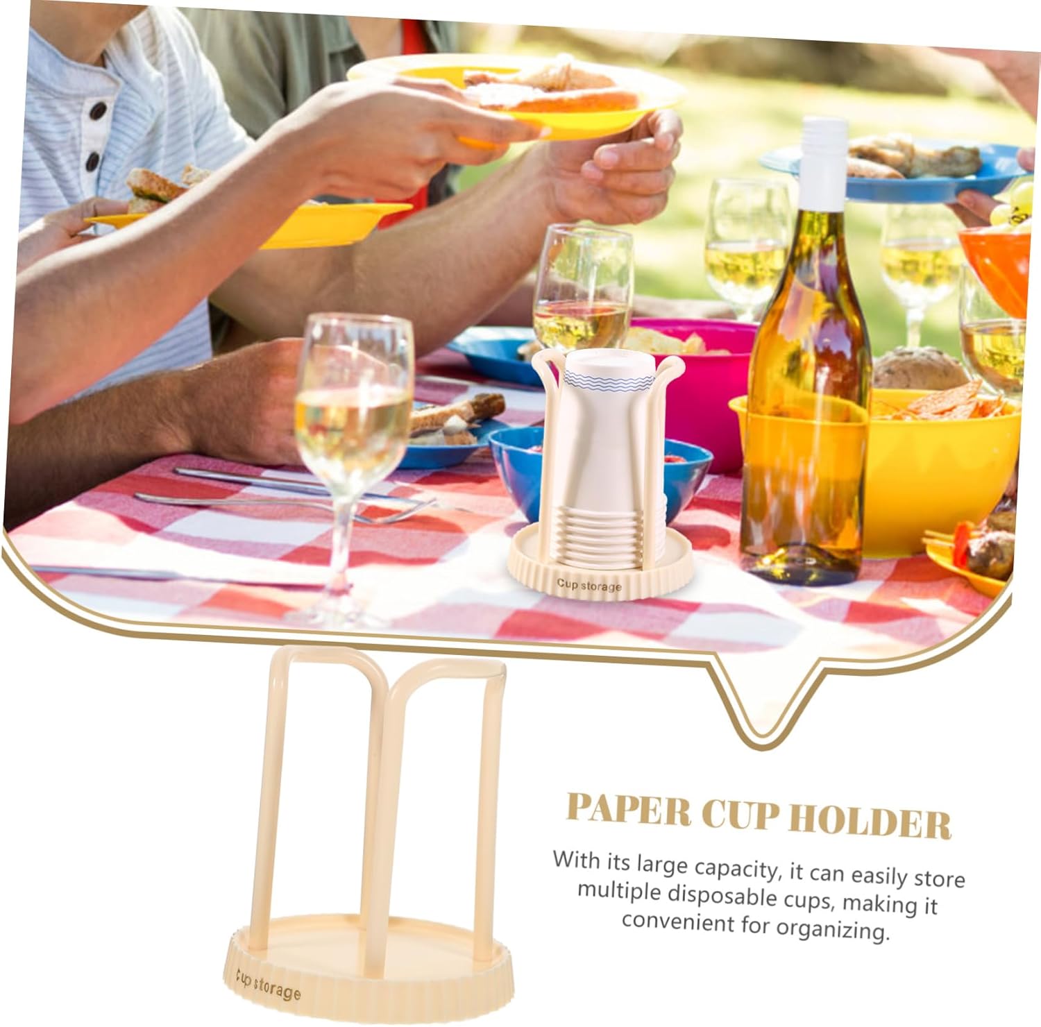 RORPOIR Paper Cup Holder Rack for Coffee and Milk Tea