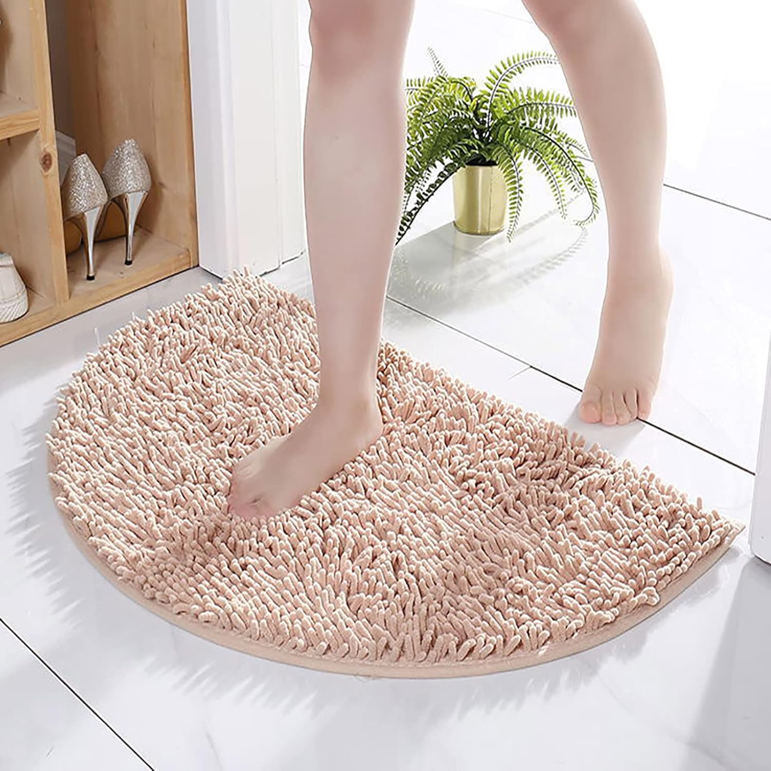 Chenille Bath Mat Rug 24x36 Inch Non-Slip