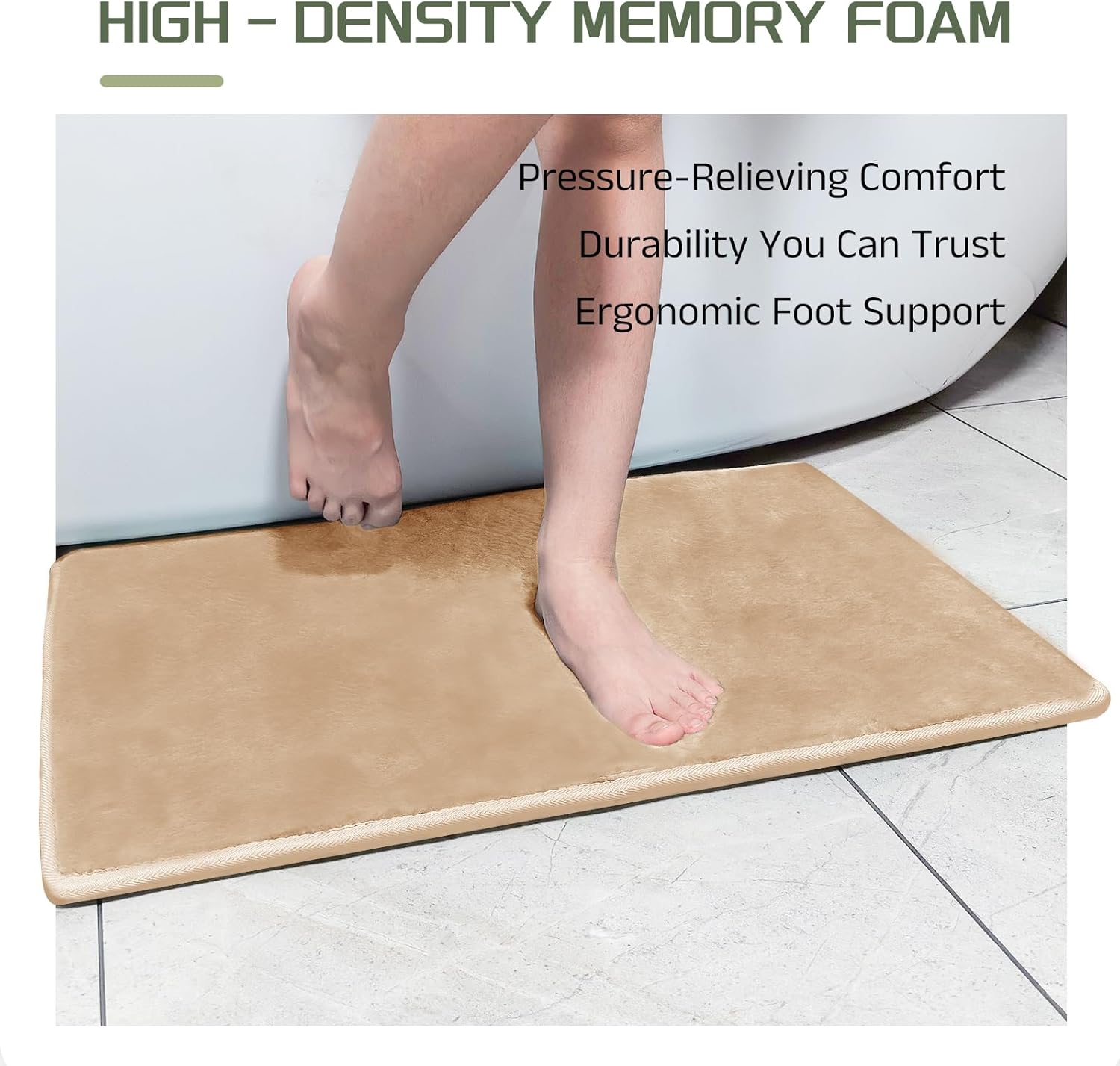 SUVAMJAM Memory Foam Bath Mat - 24x17 Inches