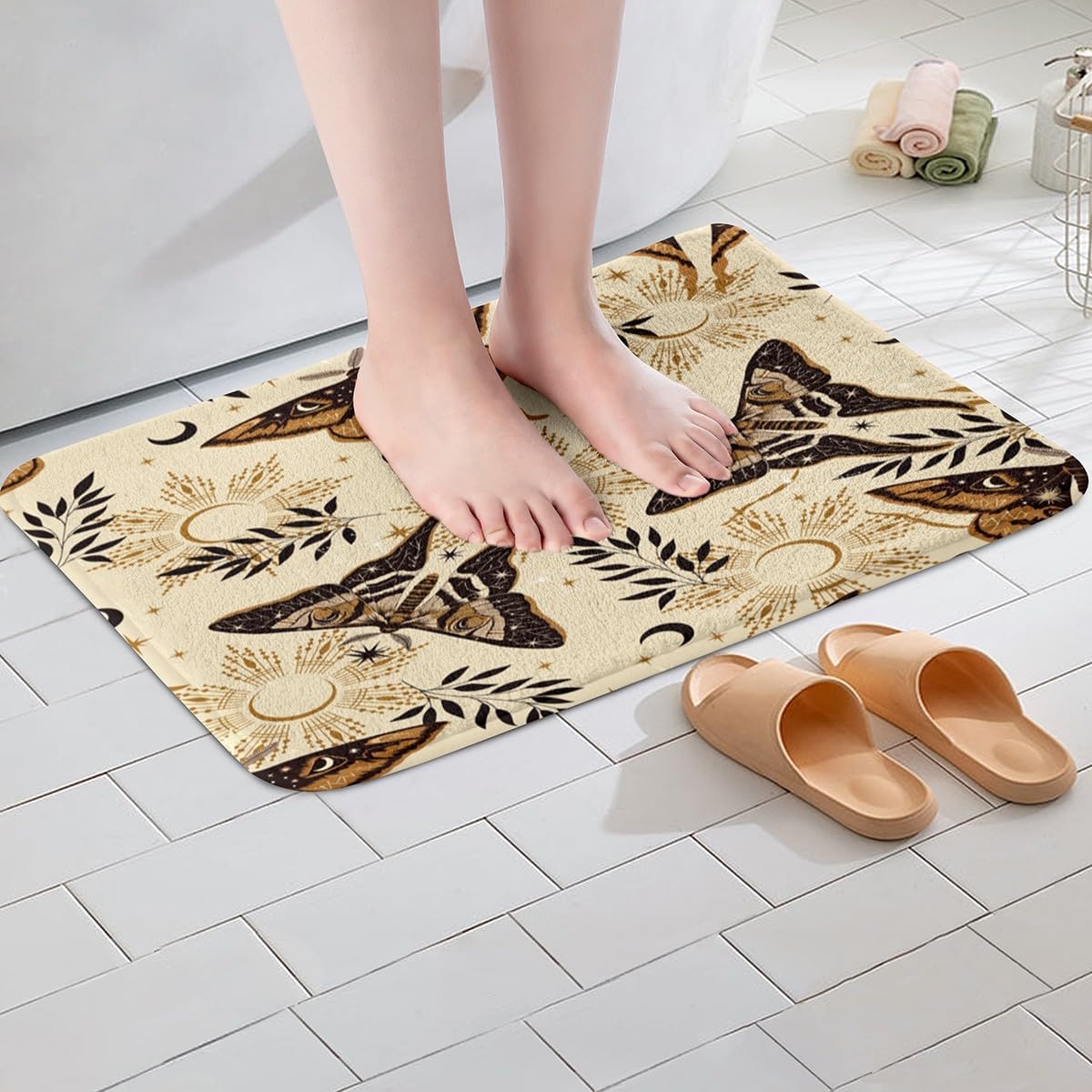 Feelyou Butterfly Bath Rug 16x24 Inch