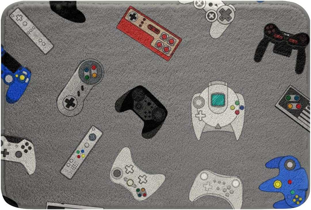 Feelyou Gamepad Bathroom Rug Non Slip Soft