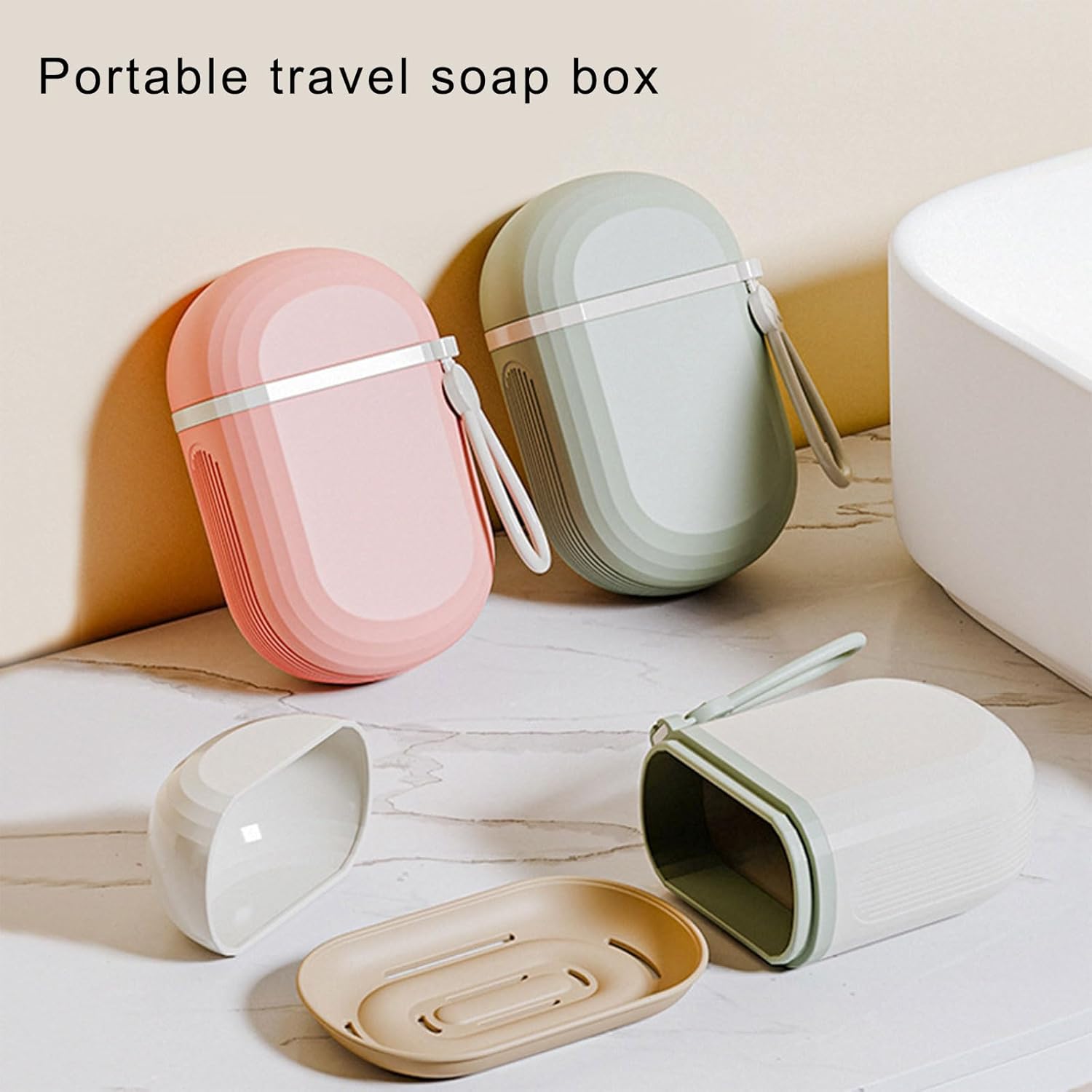 Leakproof Travel Soap Container with Drainage