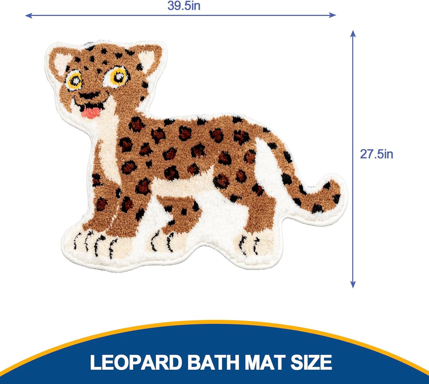 Seek4comfortable Cute Leopard Bath Rug 1