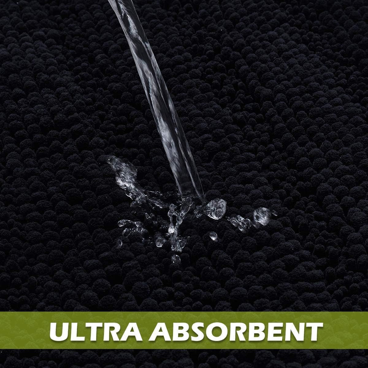 KGORGE Soft Shaggy Non-Slip Bath Mat 70x24