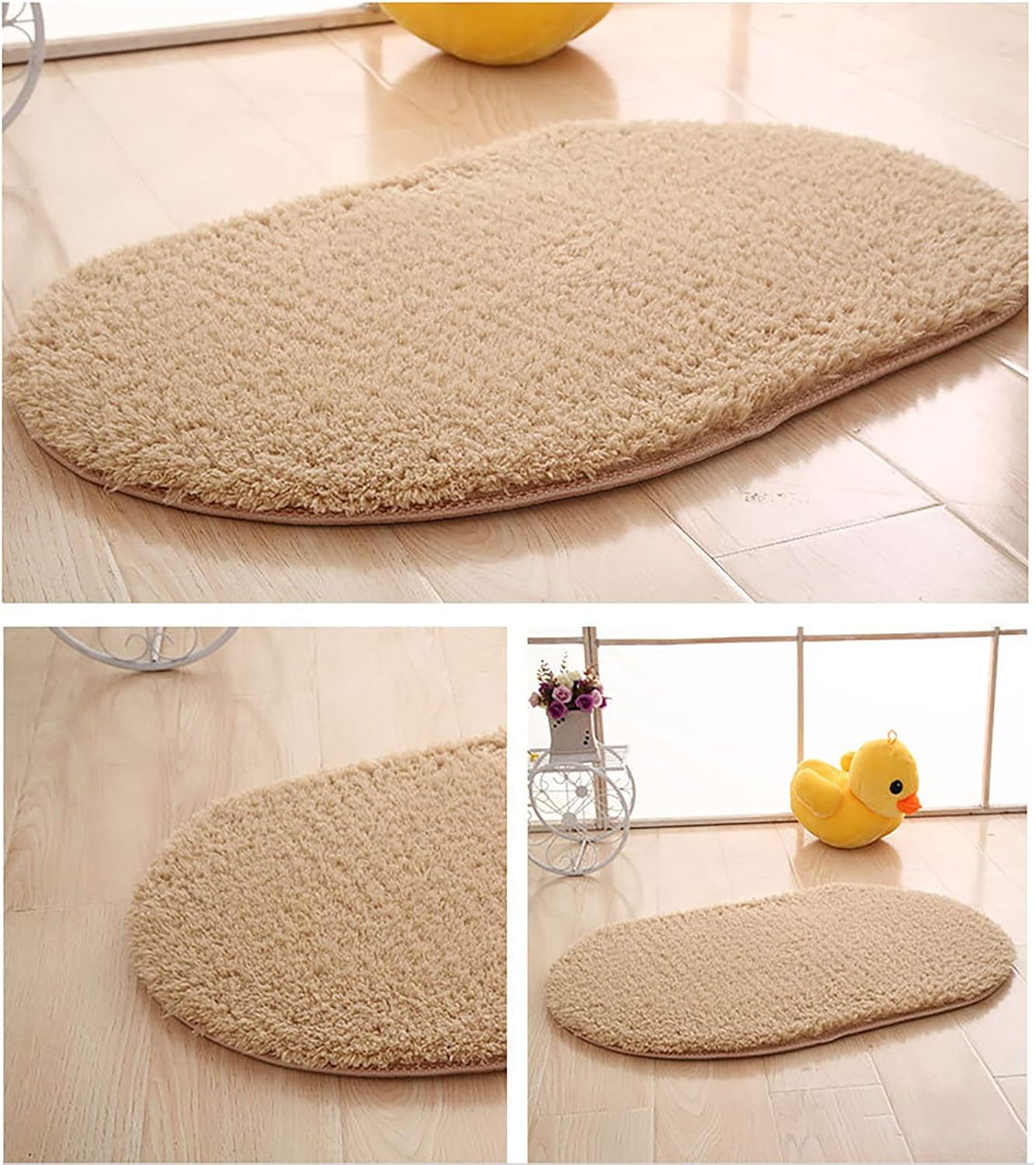 Gooddyiyukey 27x18 Bath Rug Non-Slip Thick Soft