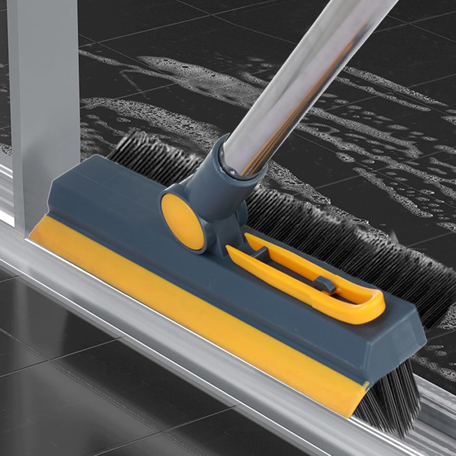 3 in 1 Floor Brush with Squeegee and Hair Removal