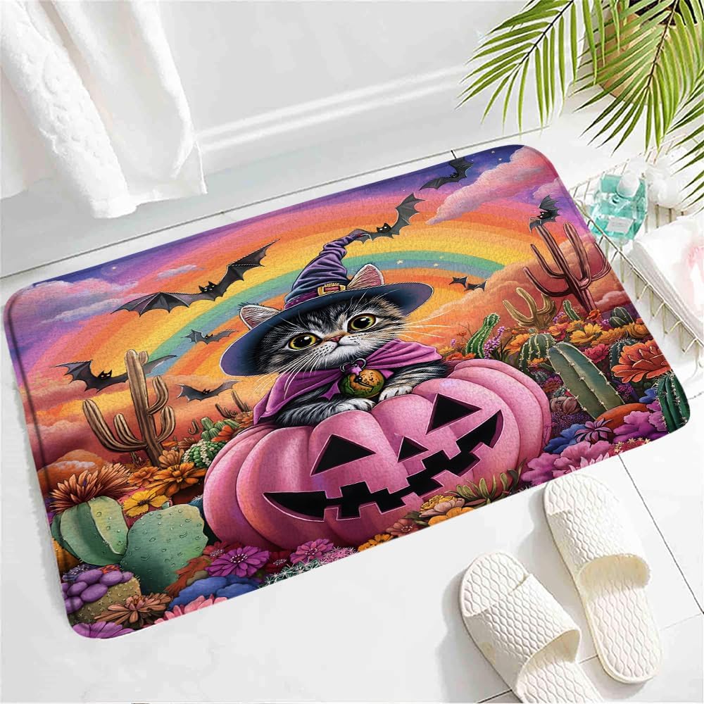 Halloween Bath Mat with Non-Slip Design