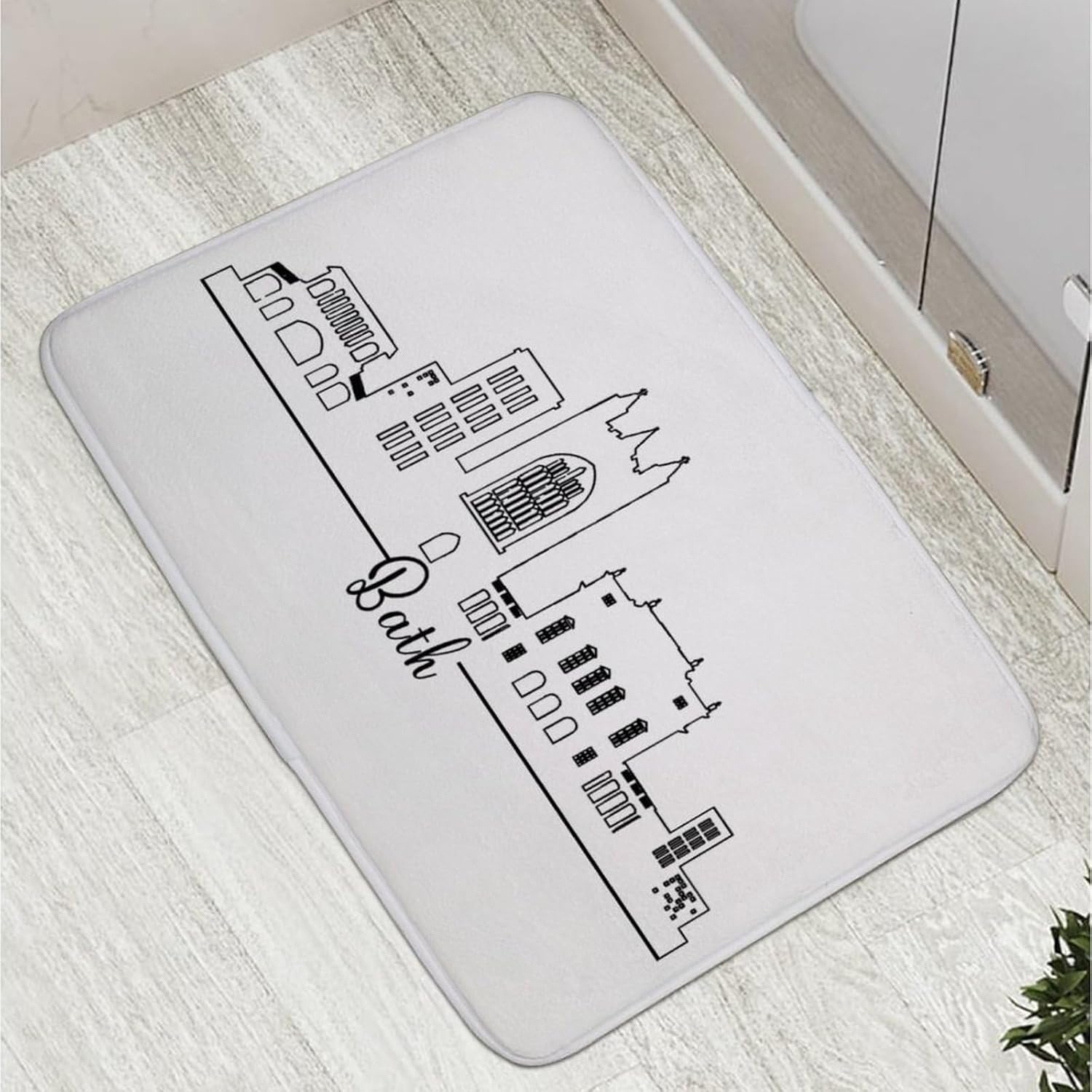 Non Slip 16x24 Inch Door Mat for Bathroom and Kitchen