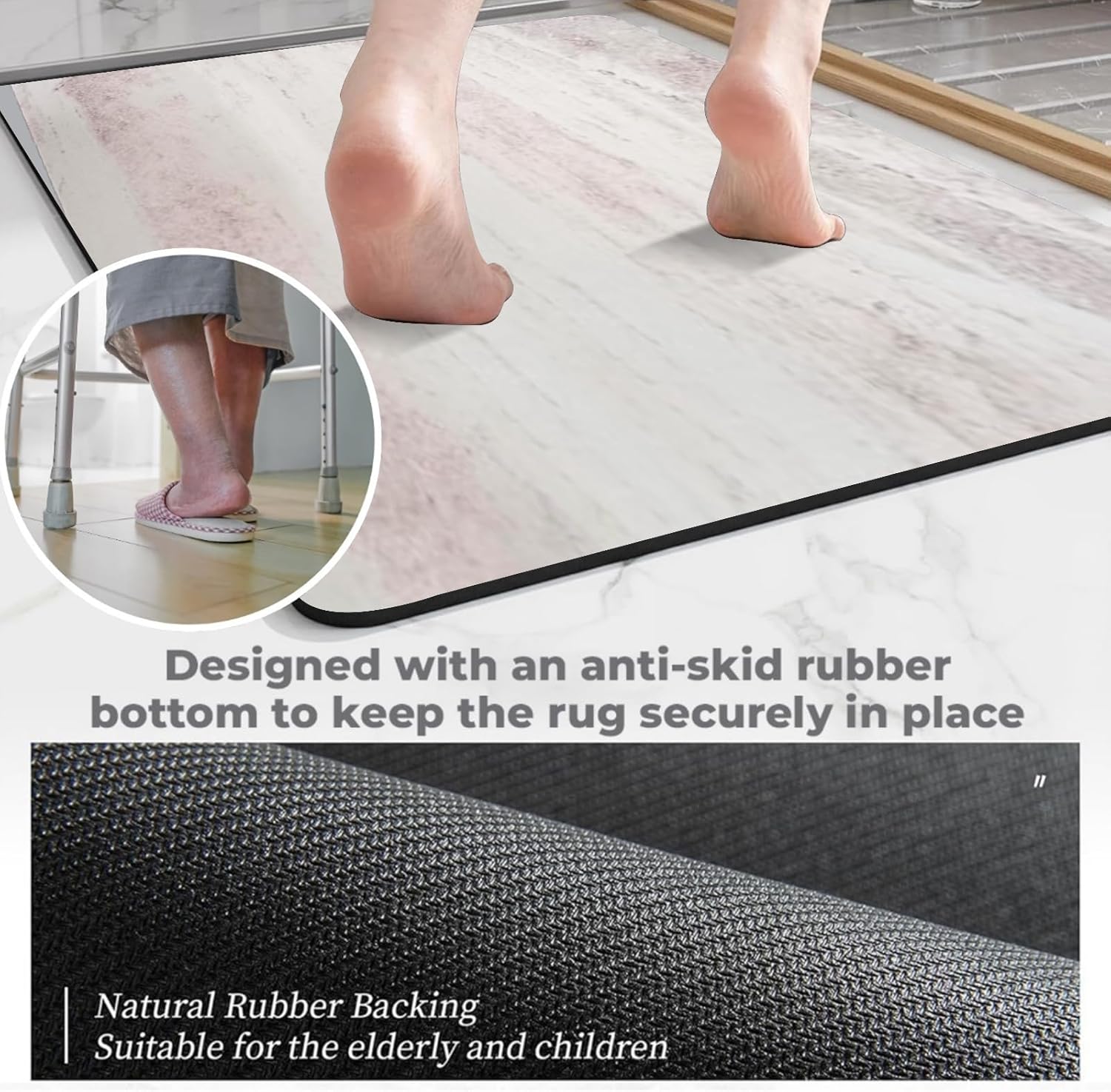 Soft Diatomaceous Earth Bath Mat 24x17 Inches