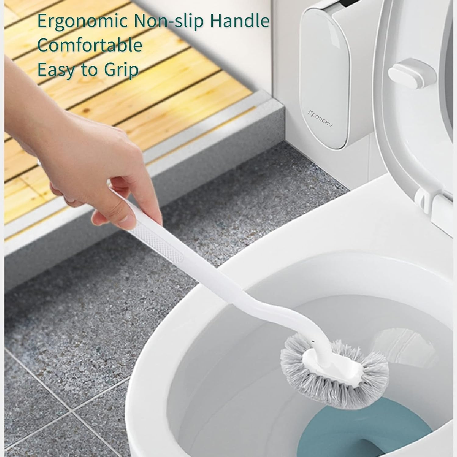 Kpoooku Toilet Brush and Holder Set