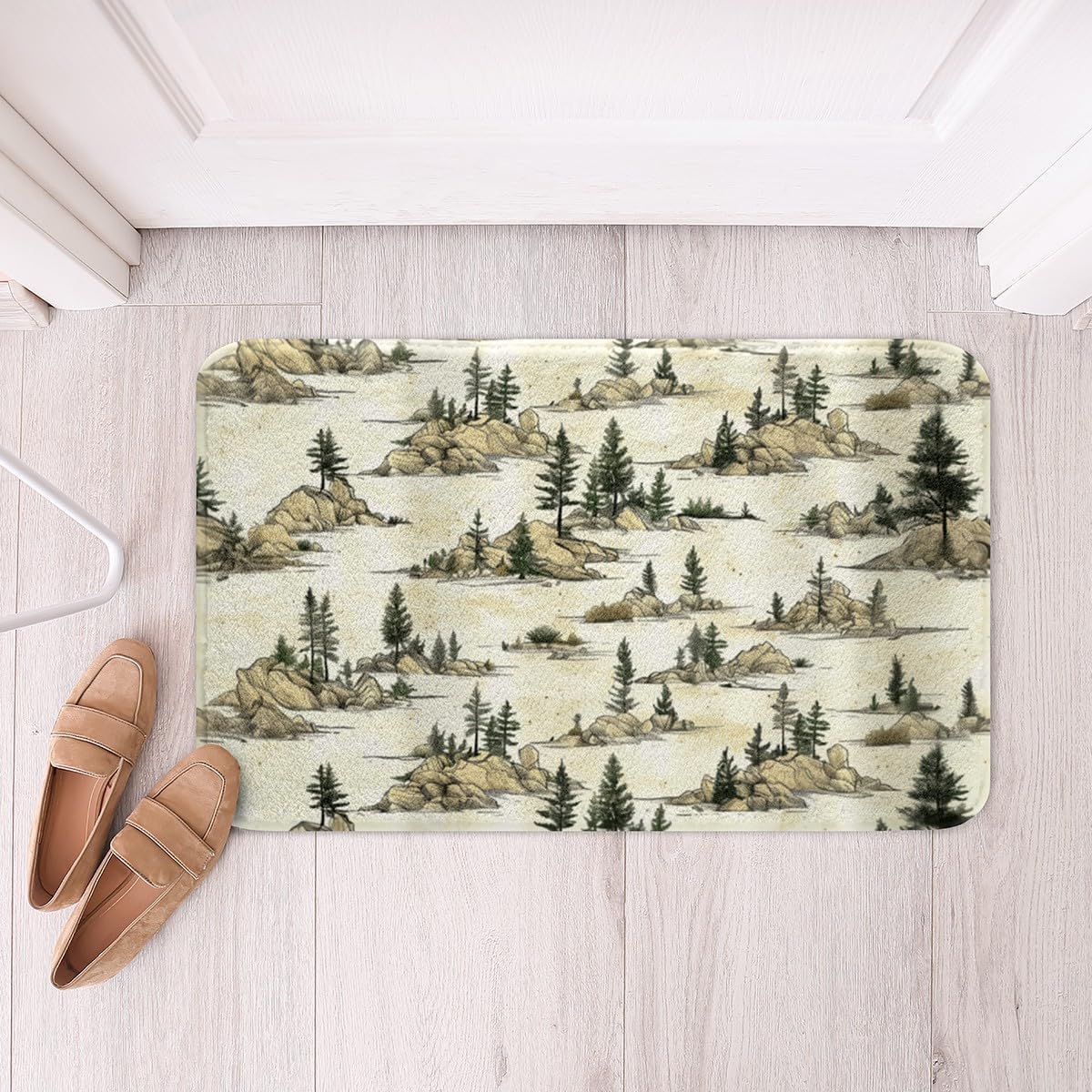 Feelyou Western Decor Bath Rug 16x24 Grunge Style
